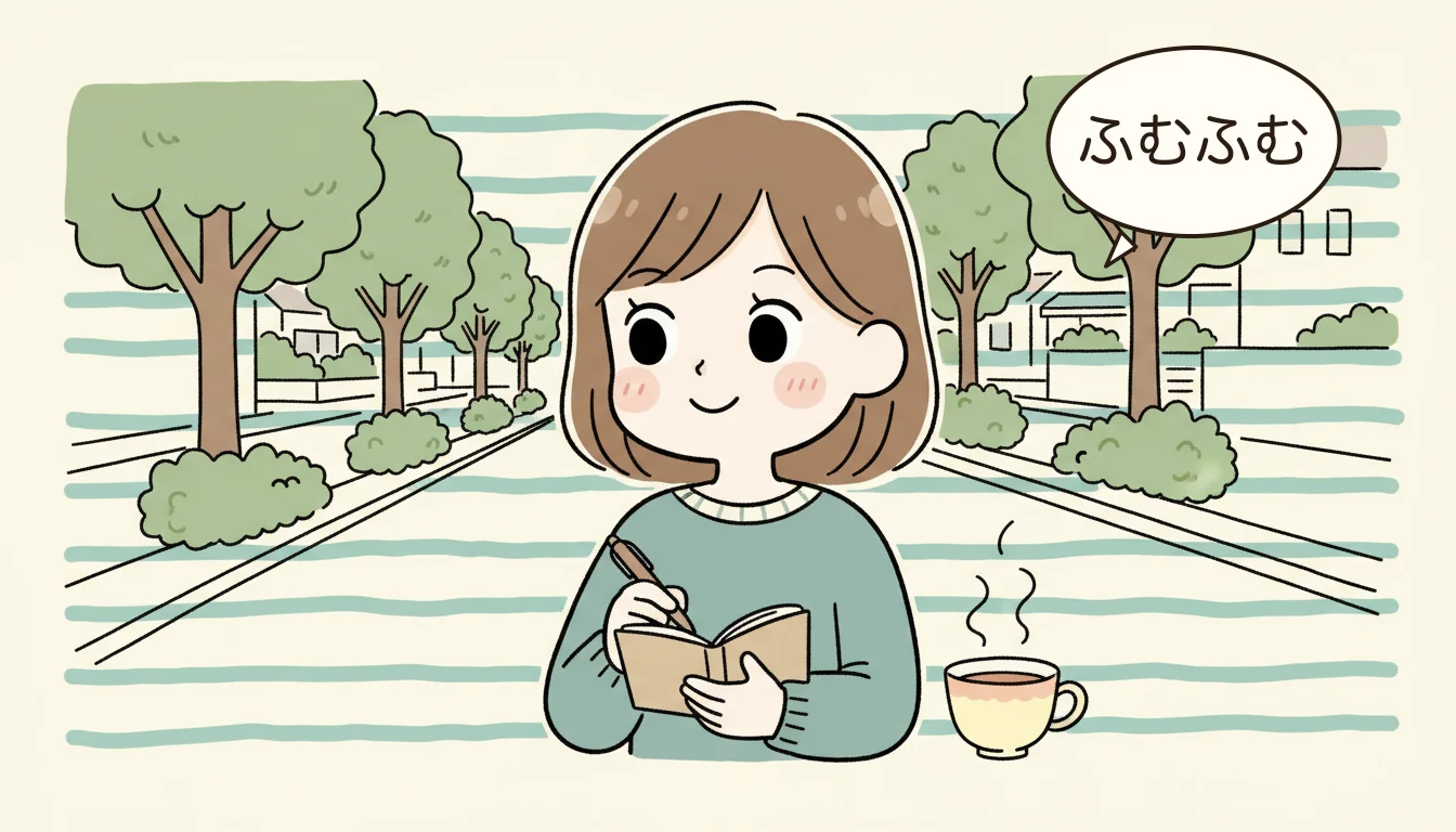 会員の声：支援員さんに助けられたエピソードの内容を表すコミックエッセイ風イラスト