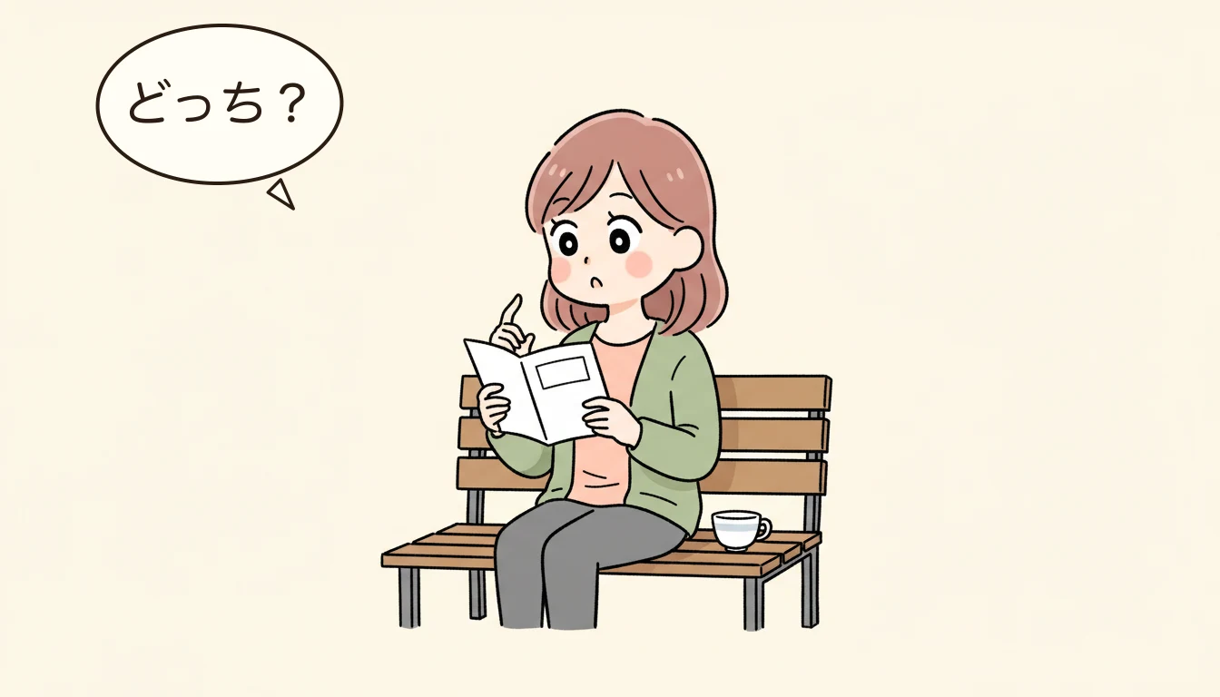 一体型と連携型の違いの内容を表すコミックエッセイ風イラスト
