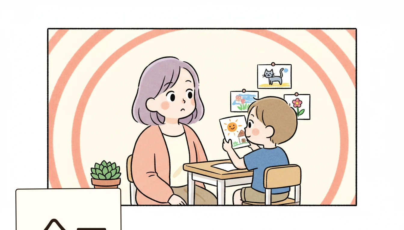 これからの動向：こどもまんなか実行計画の内容を表すコミックエッセイ風イラスト