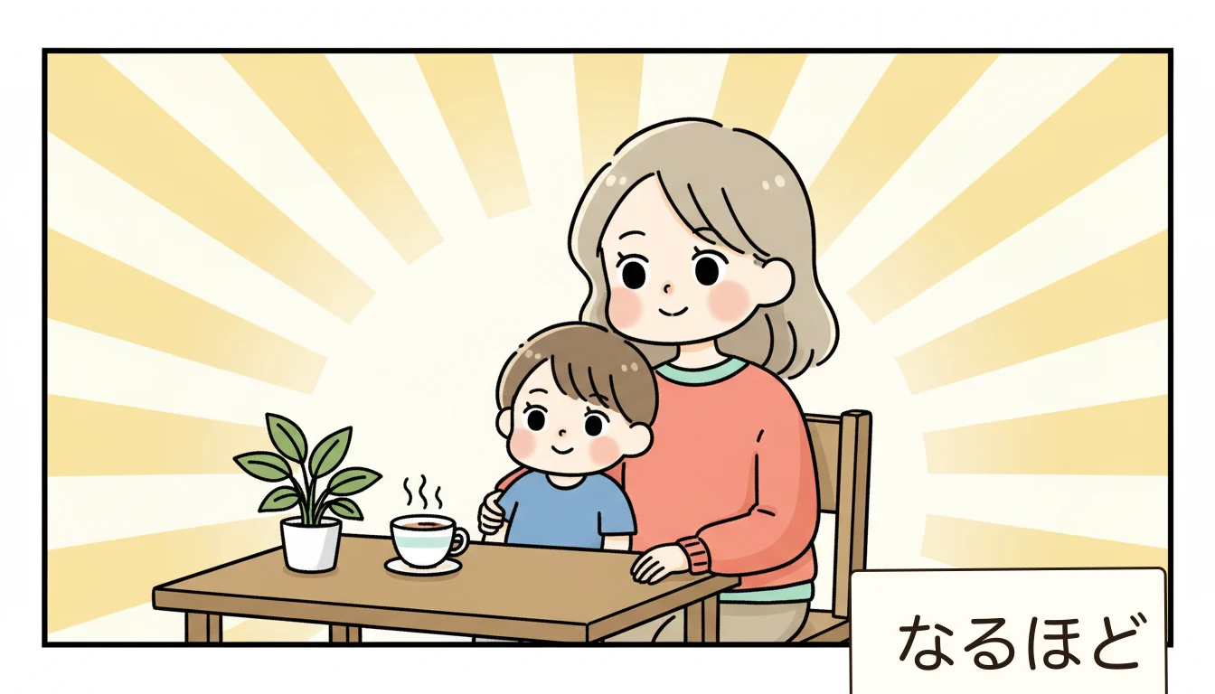 関連ガイドの内容を表すコミックエッセイ風イラスト