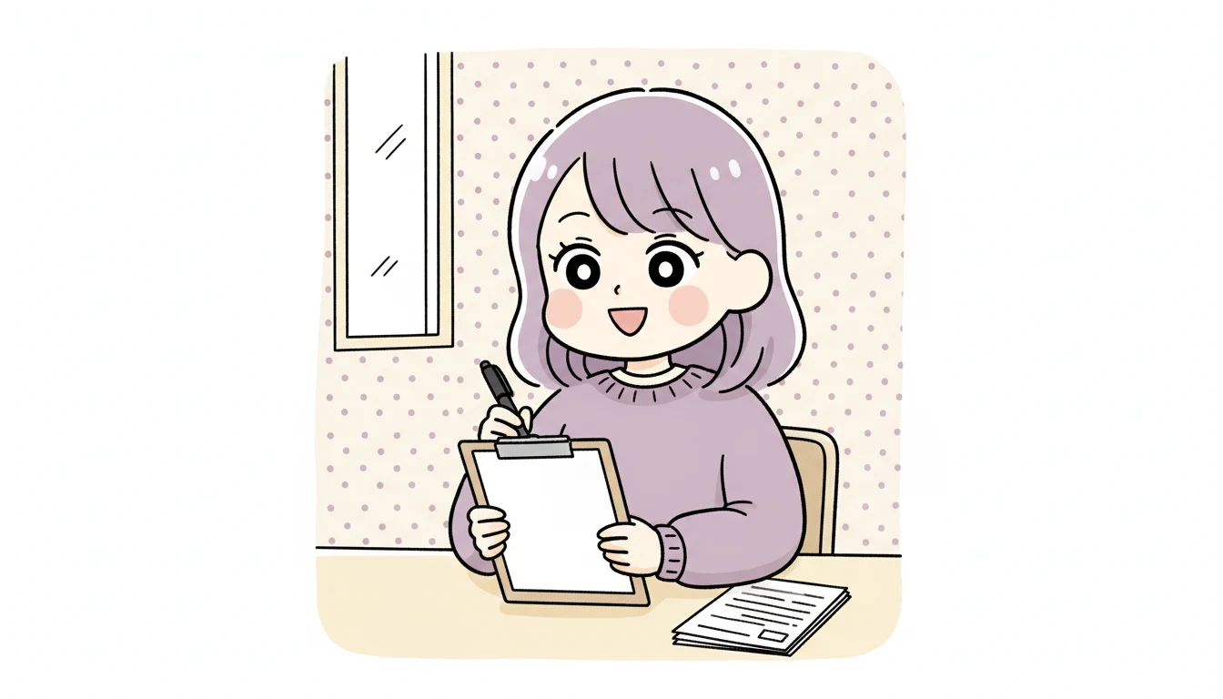 見学なしで学童を決めるのは危険の内容を表すコミックエッセイ風イラスト