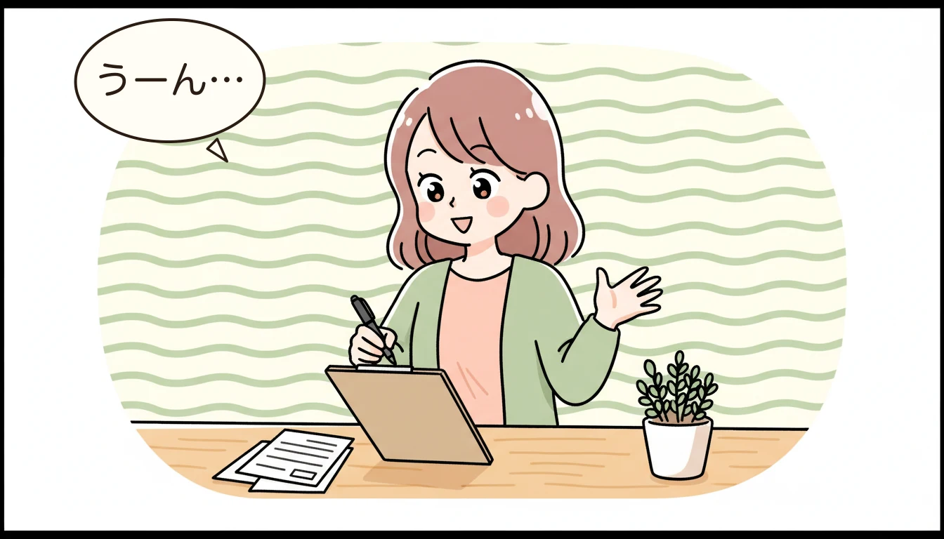 見学を成功させる3つのコツの内容を表すコミックエッセイ風イラスト