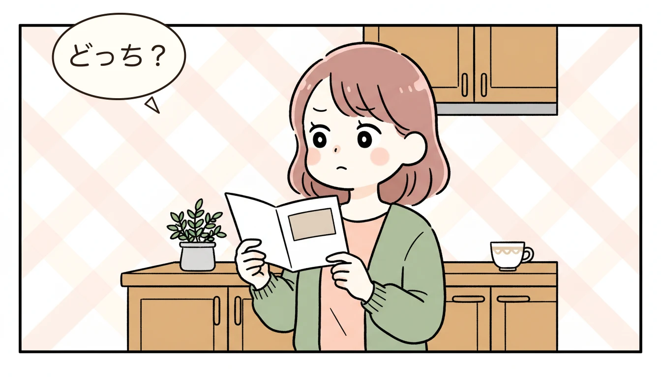 民間学童ランキング、そのまま信じて大丈夫?の内容を表すコミックエッセイ風イラスト