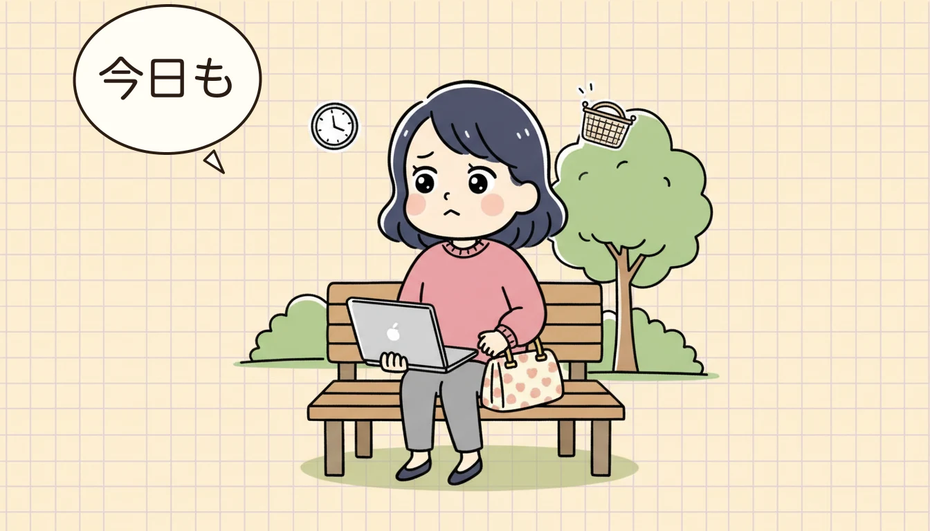 【長期的に】働き方と制度を見直すの内容を表すコミックエッセイ風イラスト
