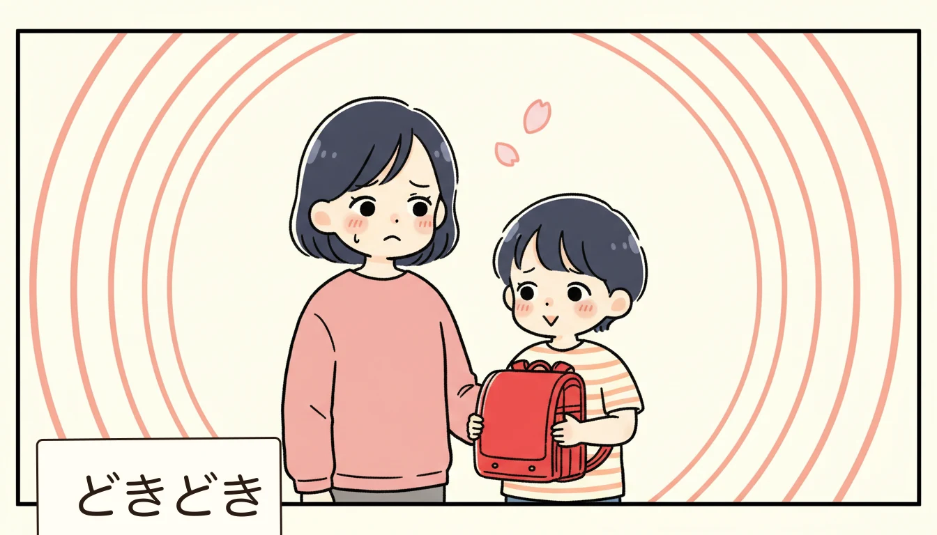 小1の壁とは?の内容を表すコミックエッセイ風イラスト