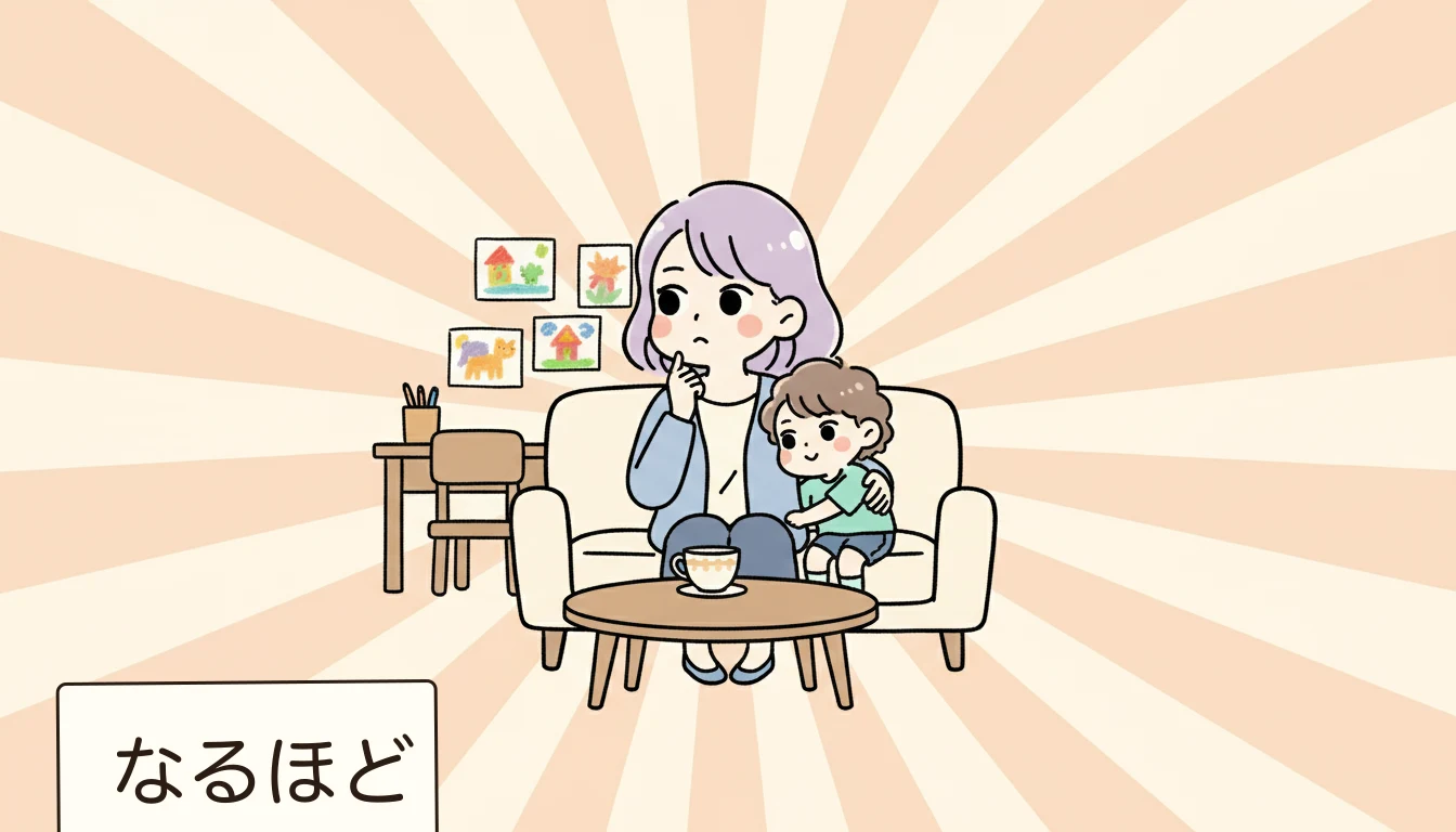 まとめの内容を表すコミックエッセイ風イラスト