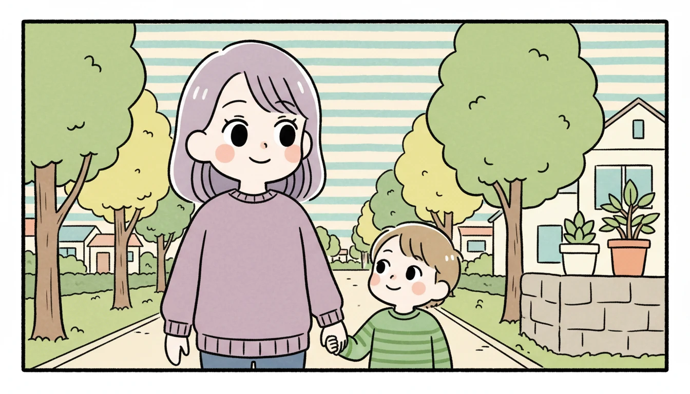 【ポイント7】遊びと学びの環境づくりの内容を表すコミックエッセイ風イラスト