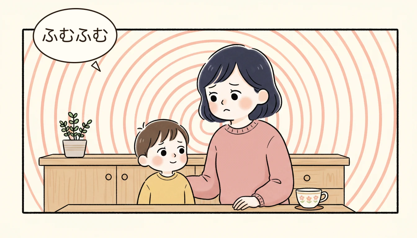 子どもが学童を嫌がったらの内容を表すコミックエッセイ風イラスト