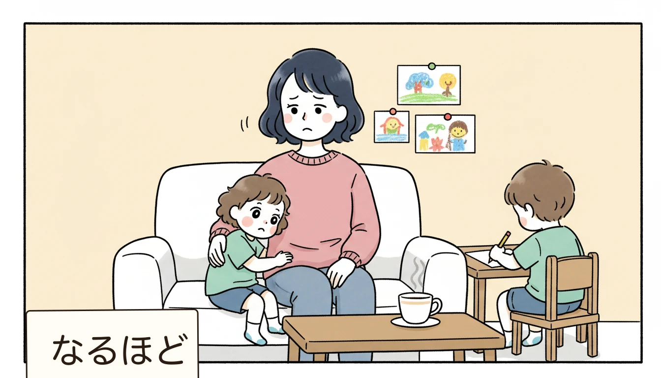 まとめの内容を表すコミックエッセイ風イラスト