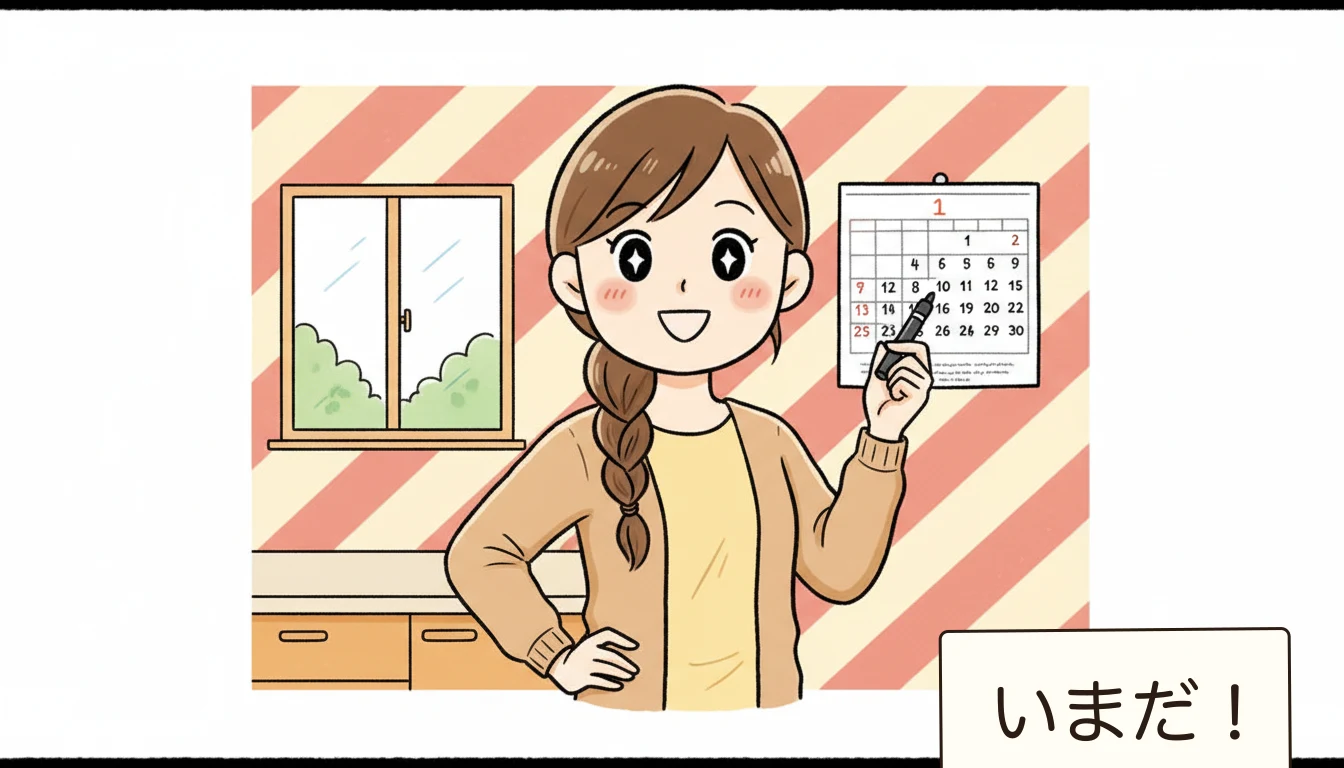 公立学童の年間スケジュールの内容を表すコミックエッセイ風イラスト