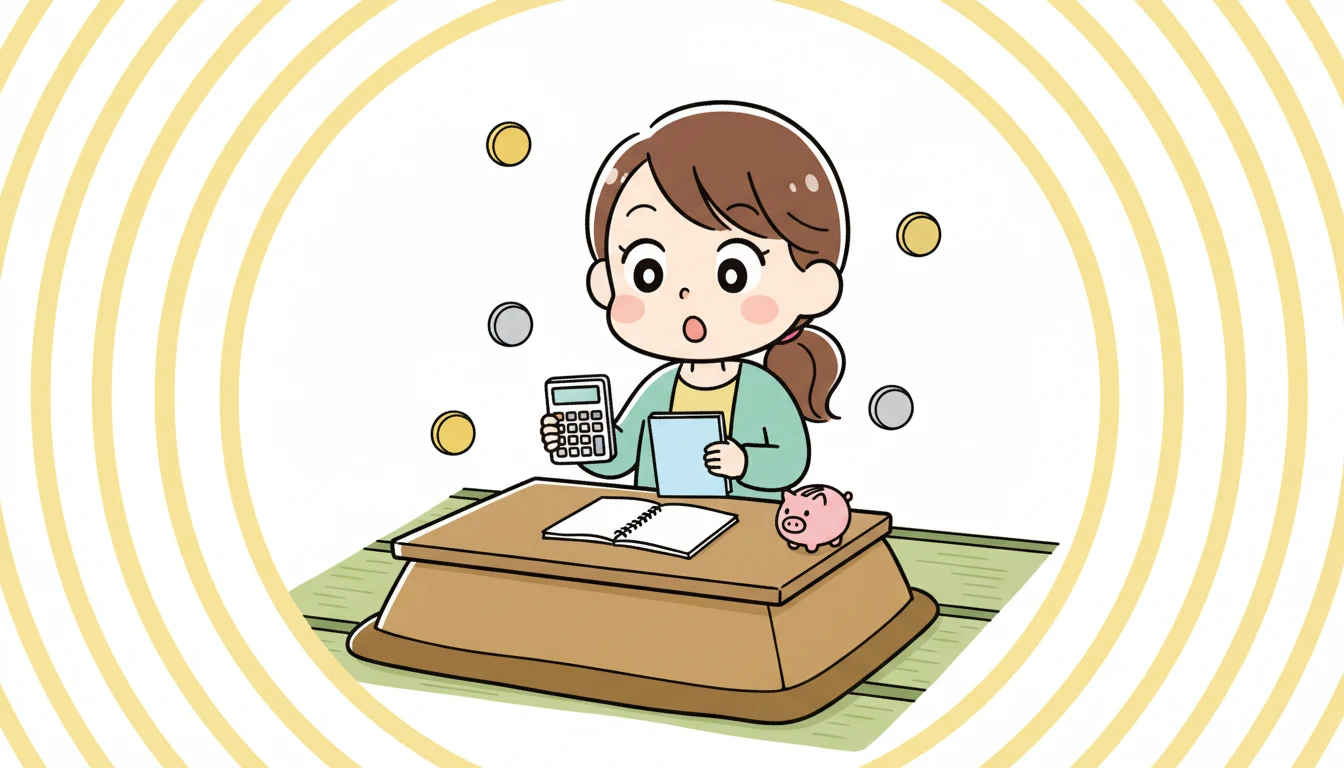 1. 料金・配送料の比較(実使用ログより)の内容を表すコミックエッセイ風イラスト