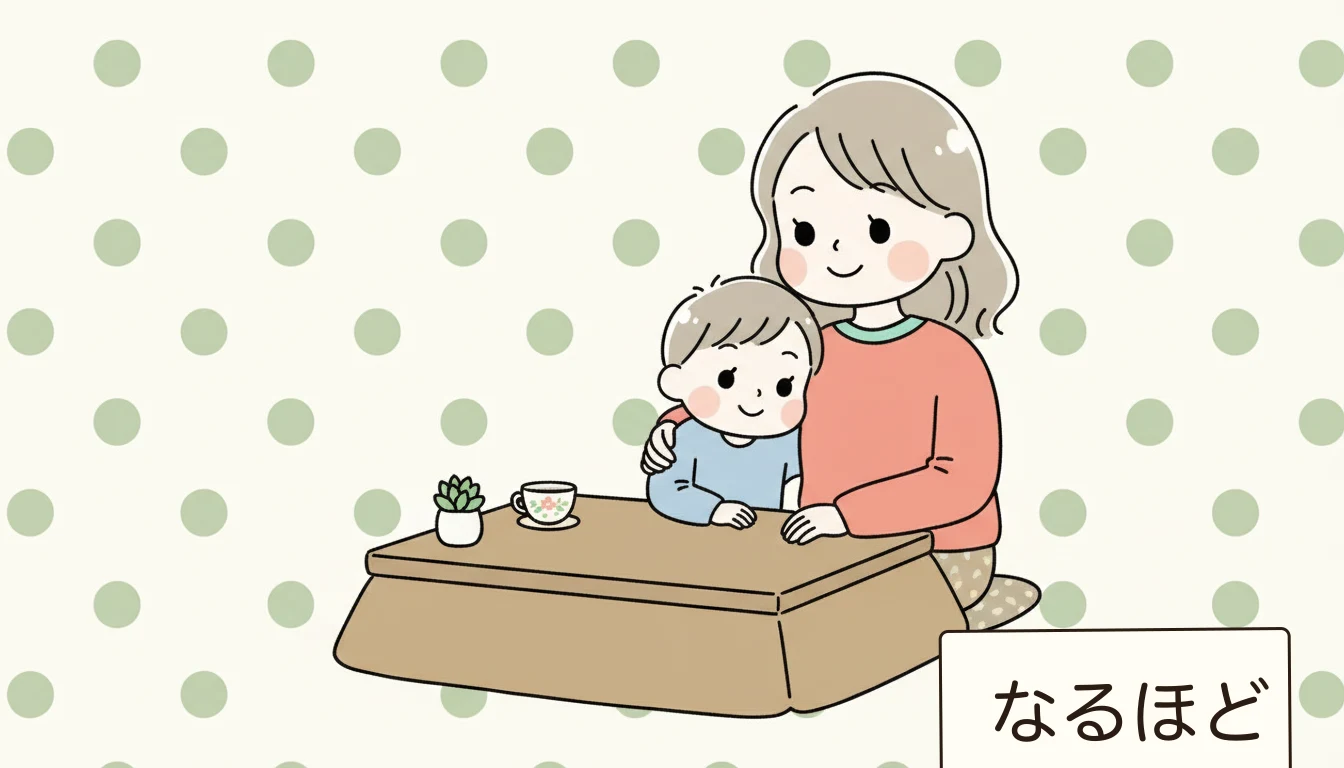 こういう家庭に合う／合わないの内容を表すコミックエッセイ風イラスト