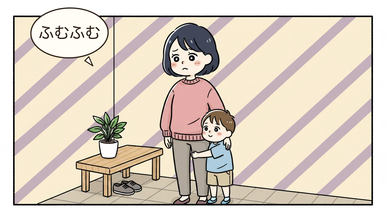 我が家の最適解：Kit Oisix × 生協の併用の内容を表すコミックエッセイ風イラスト