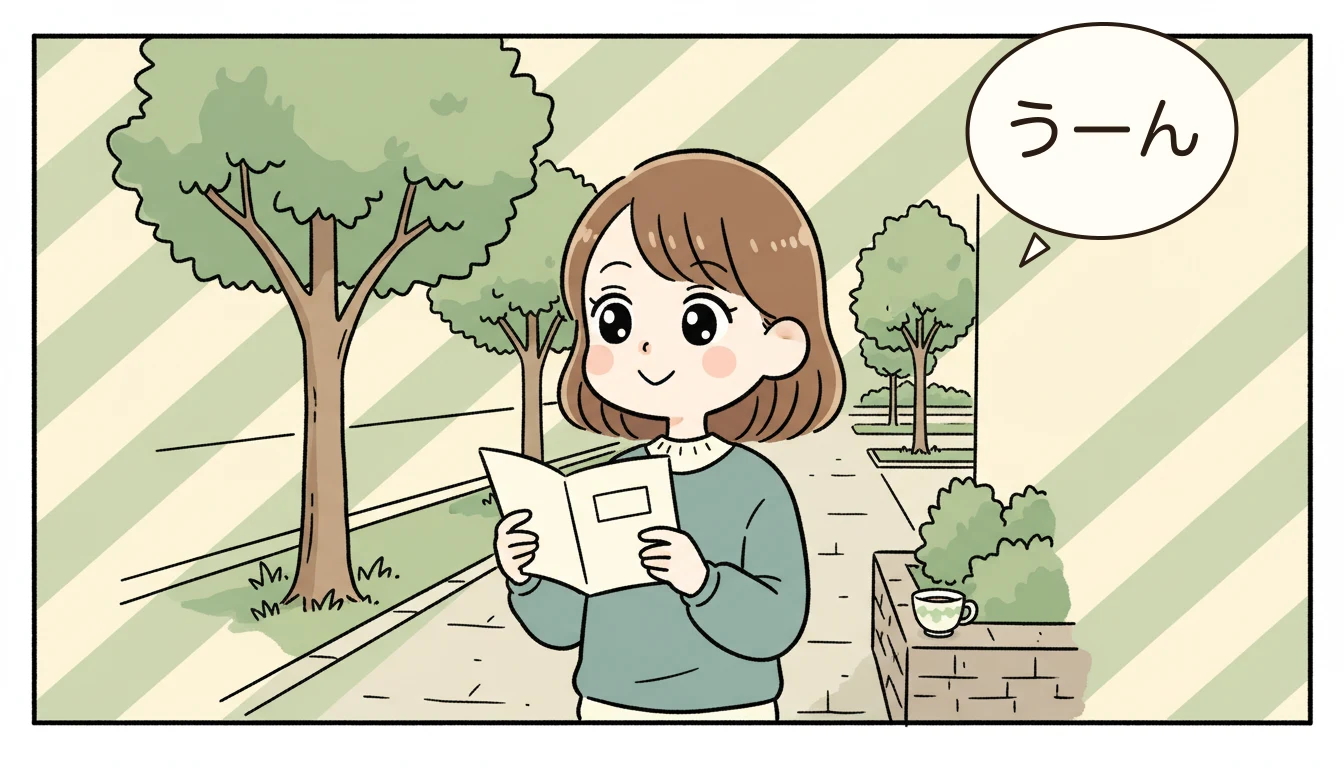タイプ別おすすめ早見表の内容を表すコミックエッセイ風イラスト