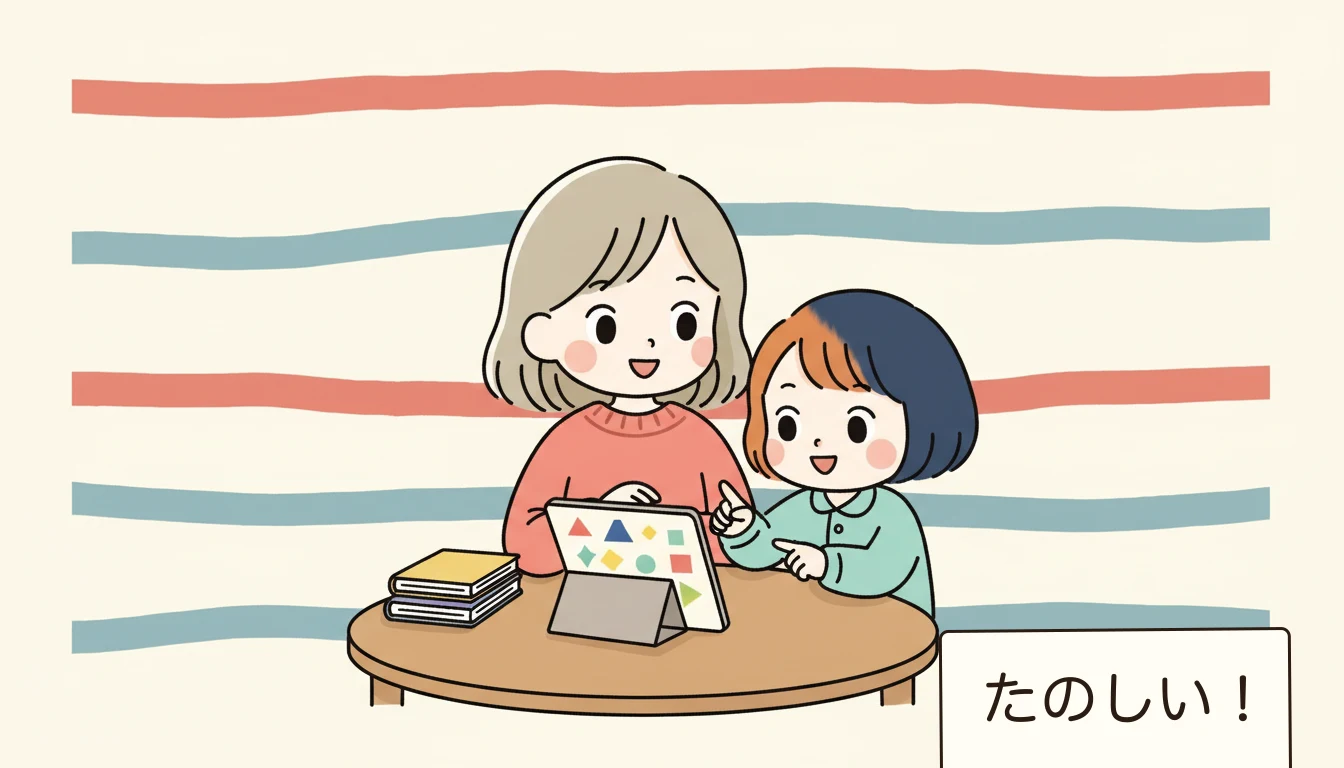 英語学童とは？種類と特徴の内容を表すコミックエッセイ風イラスト