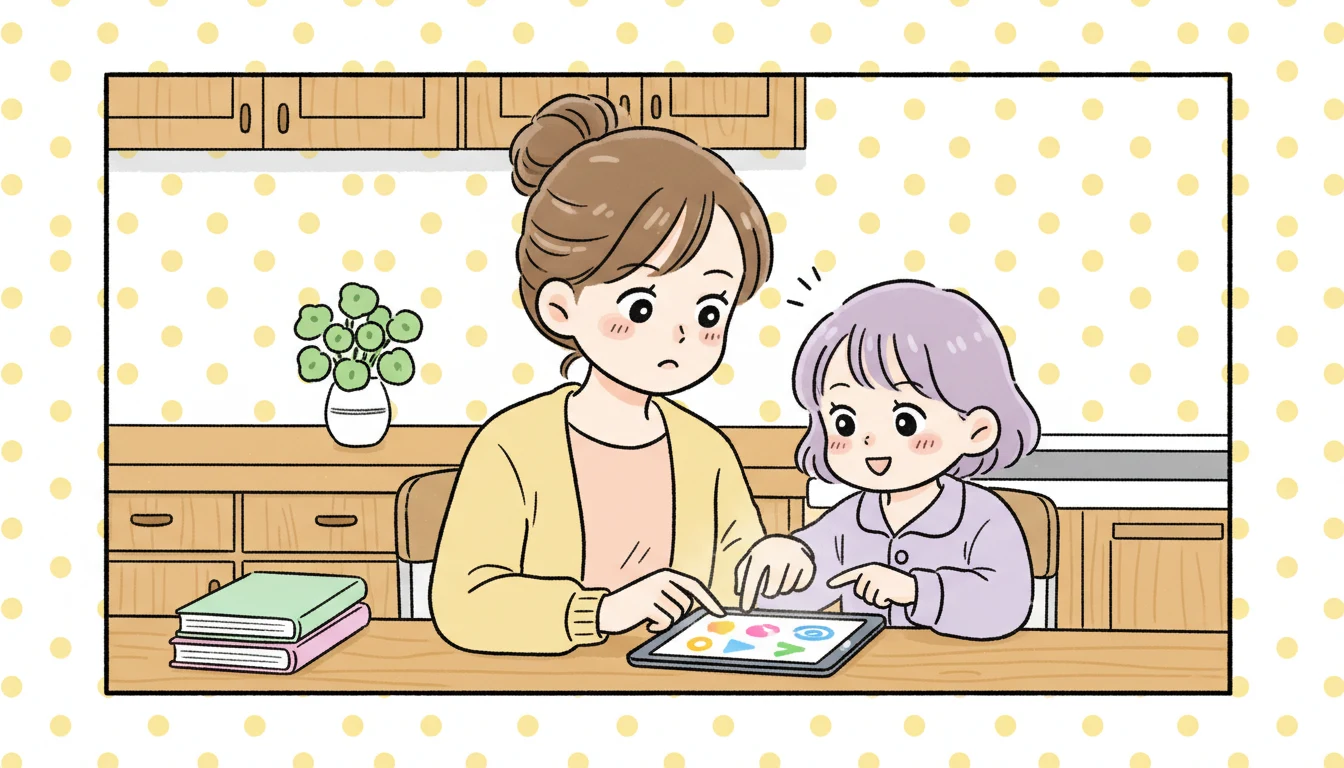 まとめ：英語学童選びは「子どもが楽しめるか」が最優先の内容を表すコミックエッセイ風イラスト