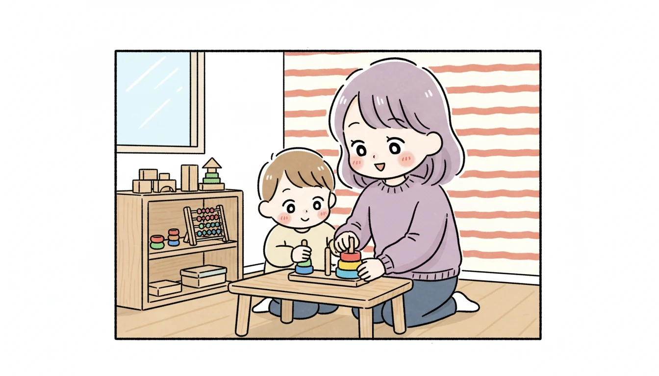 民間学童を活用した中学受験準備のすすめの内容を表すコミックエッセイ風イラスト
