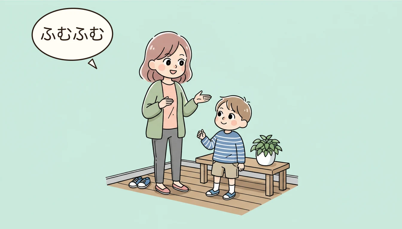 なぜ学童家庭にオンライン英会話が刺さるのかの内容を表すコミックエッセイ風イラスト