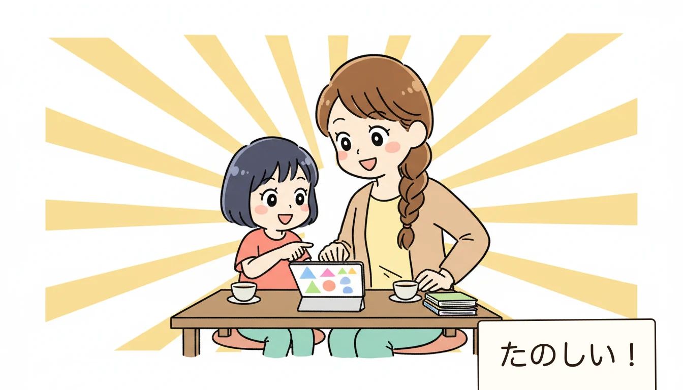 人気の習い事の組み合わせパターンは?の内容を表すコミックエッセイ風イラスト