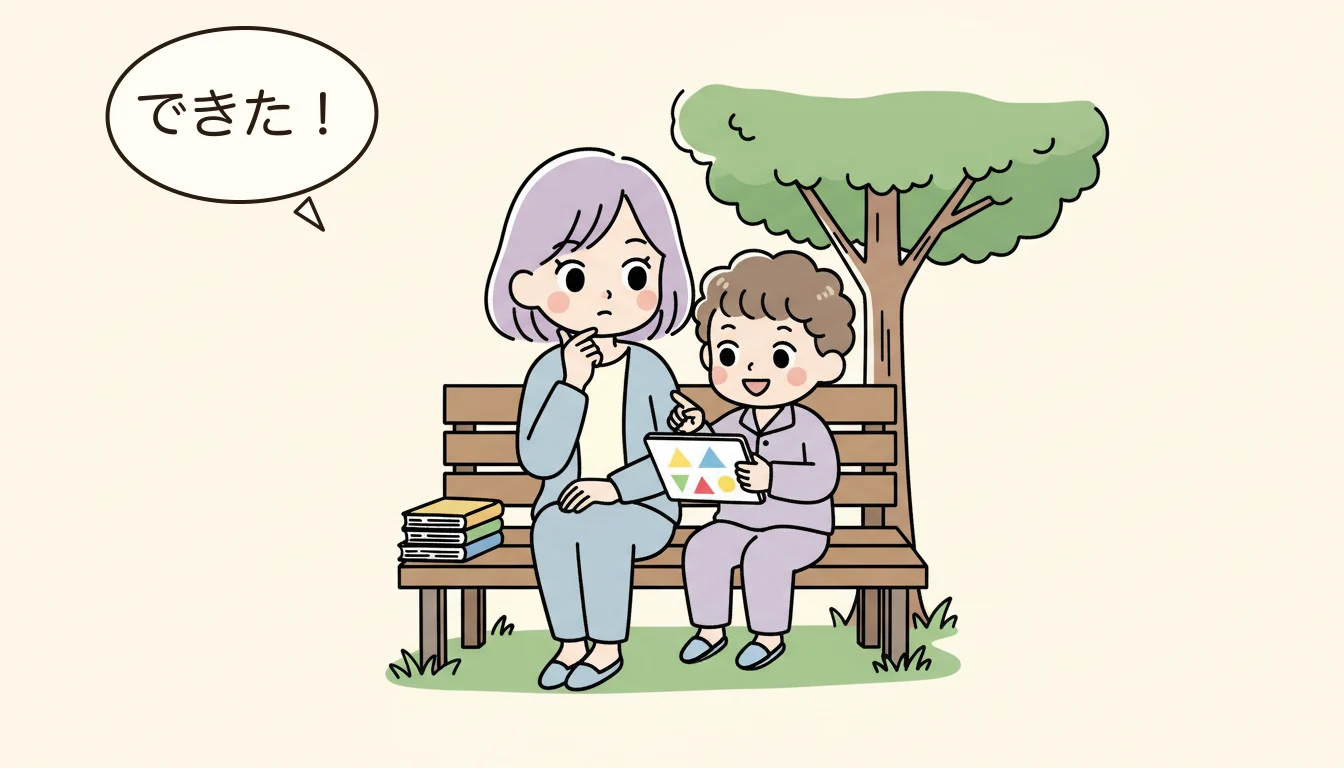 科学実験教室では具体的に何をやるの?の内容を表すコミックエッセイ風イラスト