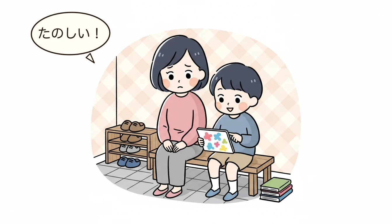 学童の学習支援は何をしてくれるの?の内容を表すコミックエッセイ風イラスト