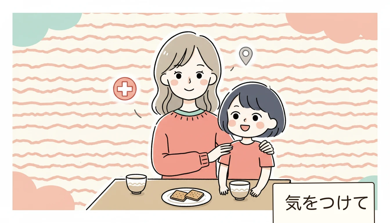 事故の中身:何が起きているかの内容を表すコミックエッセイ風イラスト