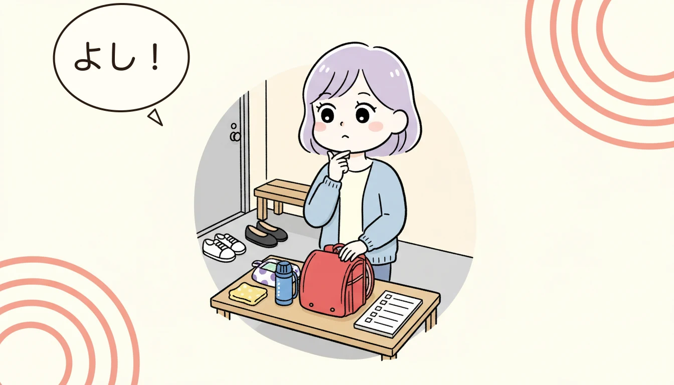保険チェックリストの内容を表すコミックエッセイ風イラスト