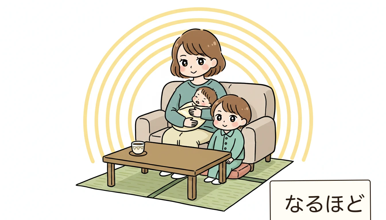 まとめの内容を表すコミックエッセイ風イラスト