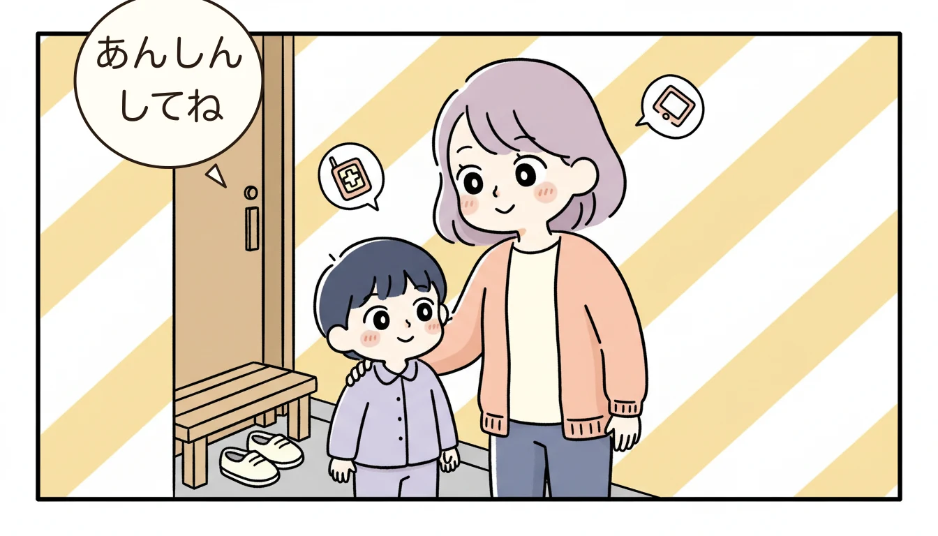 学童で起きやすい事故の種類の内容を表すコミックエッセイ風イラスト