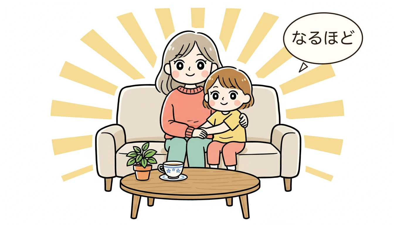 まとめ|備えあれば憂いなしの内容を表すコミックエッセイ風イラスト