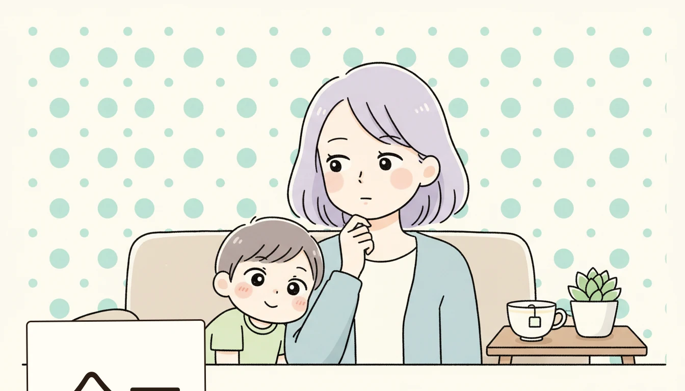夏のプール・屋外活動の内容を表すコミックエッセイ風イラスト