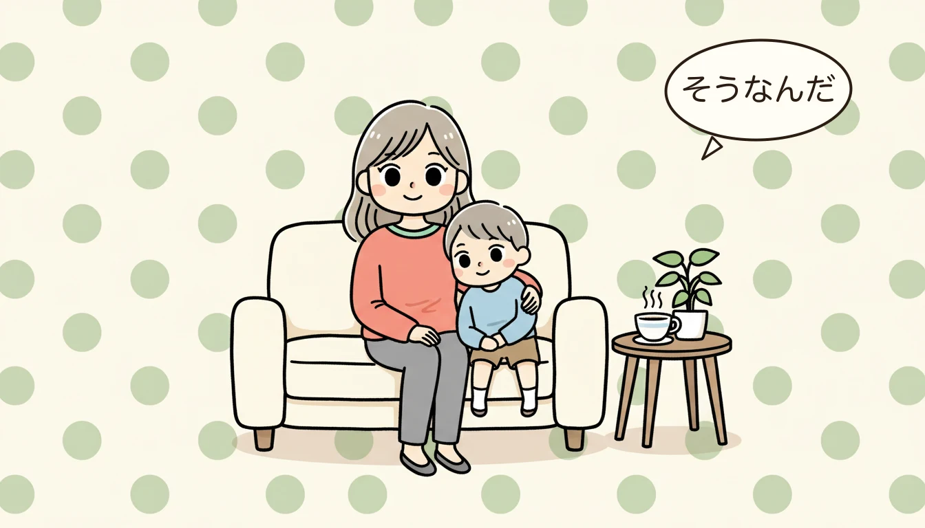 窮屈な施設が子どもに与える影響の内容を表すコミックエッセイ風イラスト