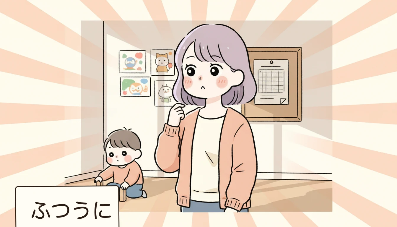 自治体による対応状況の温度差の内容を表すコミックエッセイ風イラスト