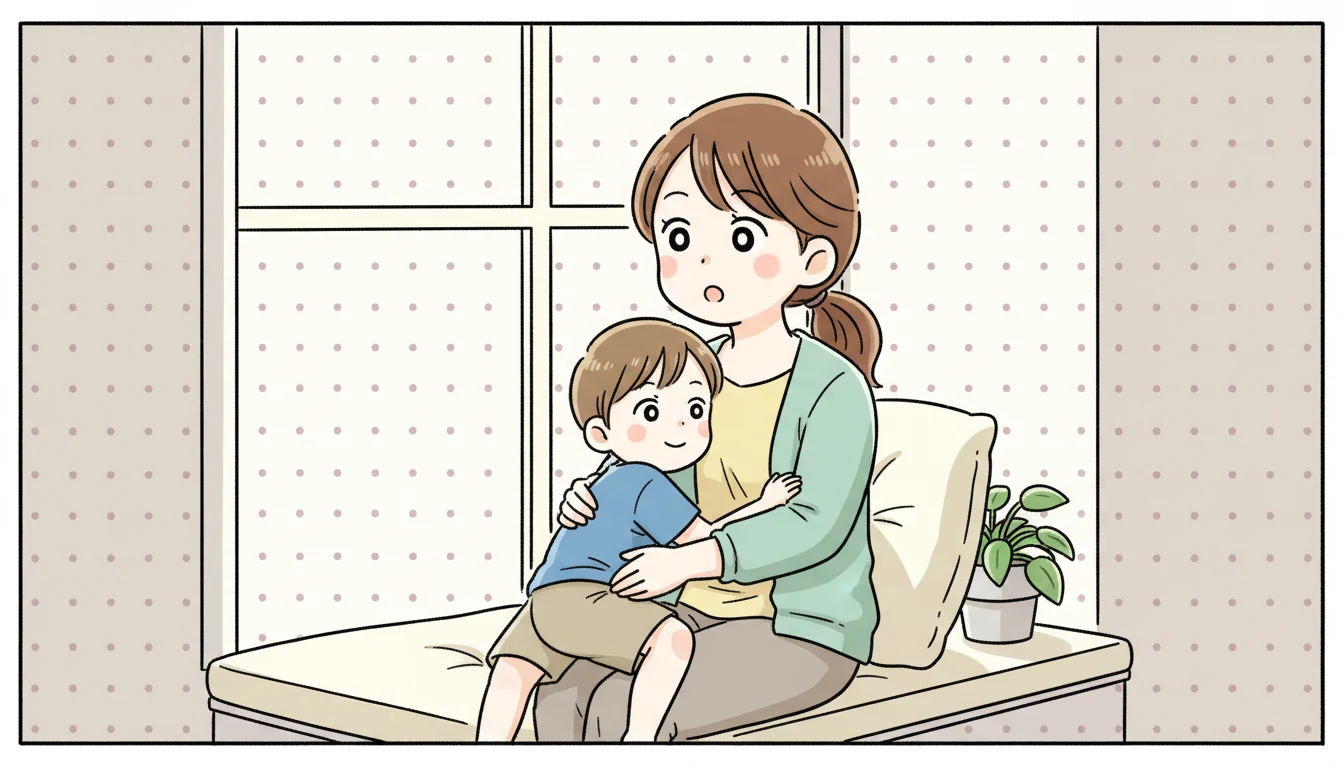 入退室管理|子どもの「今」を把握するの内容を表すコミックエッセイ風イラスト