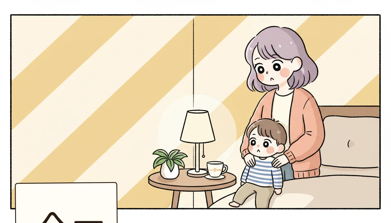 離職率から読み解く施設の質の内容を表すコミックエッセイ風イラスト