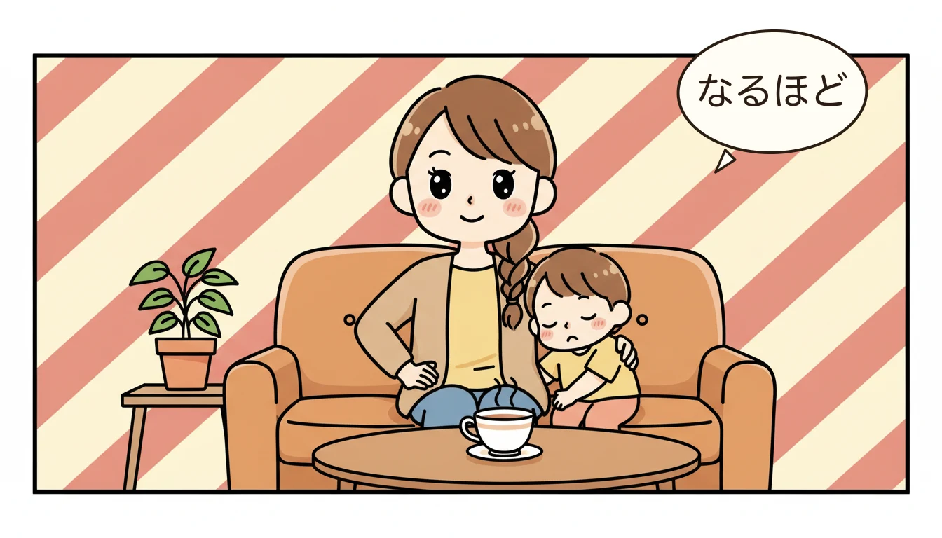 まとめ|学童の申し込みは「夏から動く」が正解の内容を表すコミックエッセイ風イラスト
