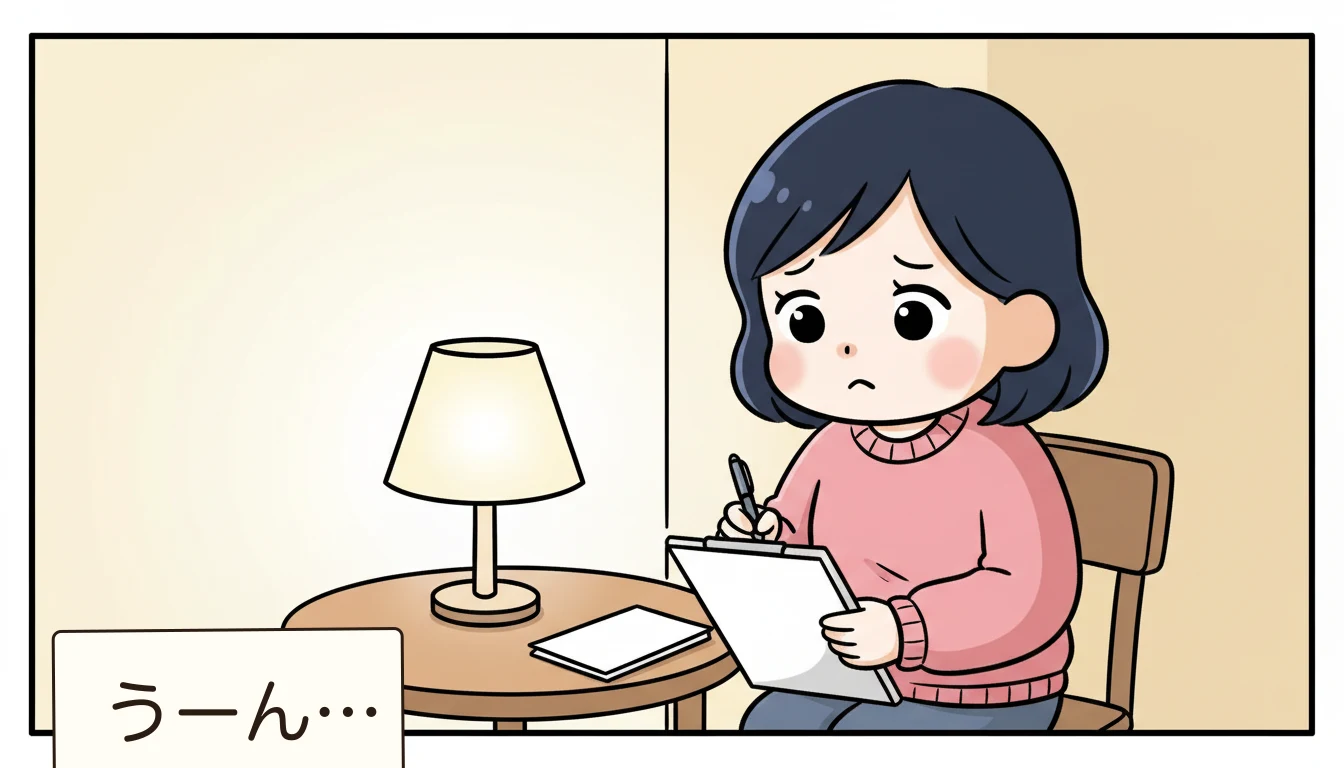 【11月】やること4:子どもと一緒に見学するの内容を表すコミックエッセイ風イラスト