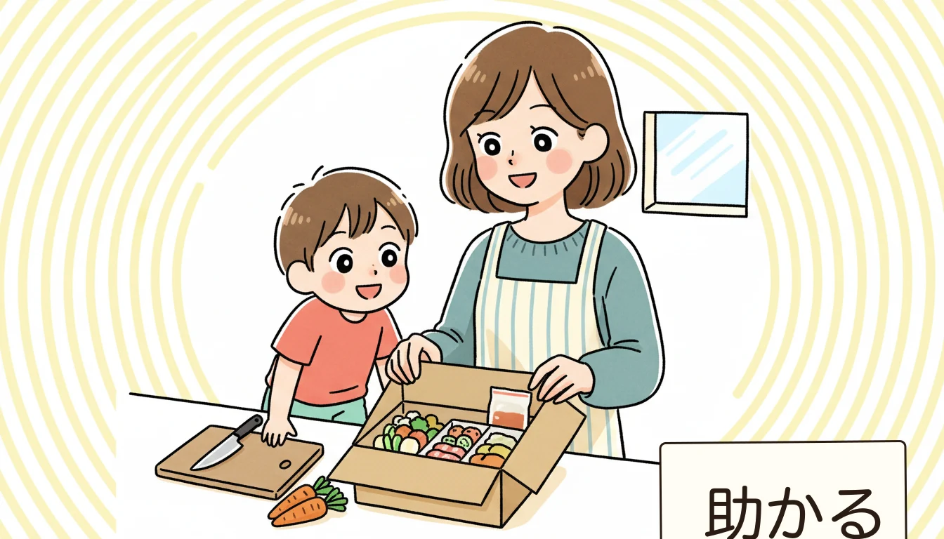 長期休暇のお弁当問題をどう乗り切る?の内容を表すコミックエッセイ風イラスト