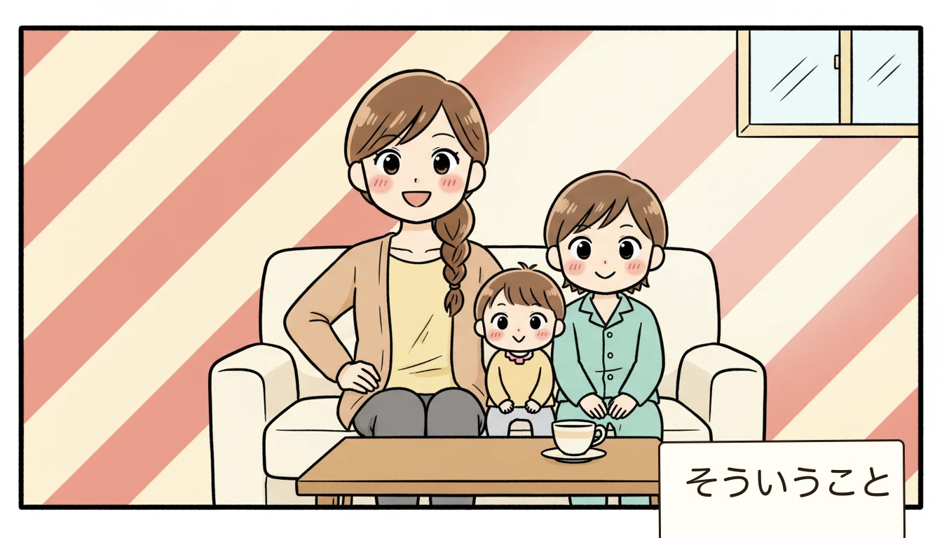 まとめ：長期休暇の送迎は「事前準備」がすべての内容を表すコミックエッセイ風イラスト