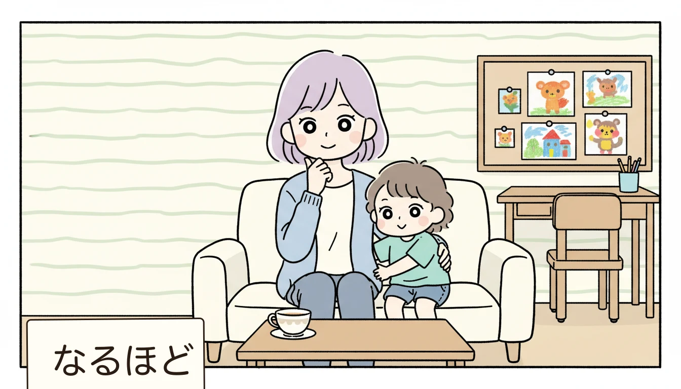 まとめ：学童卒業は「終わり」ではなく「次のステップ」の内容を表すコミックエッセイ風イラスト