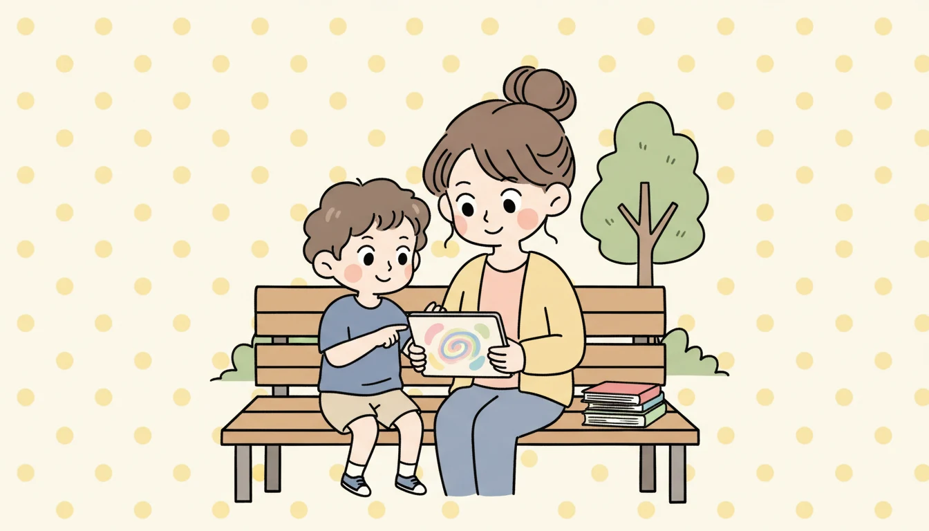 【事例1】塾+習い事で放課後を充実させたAさん家の内容を表すコミックエッセイ風イラスト