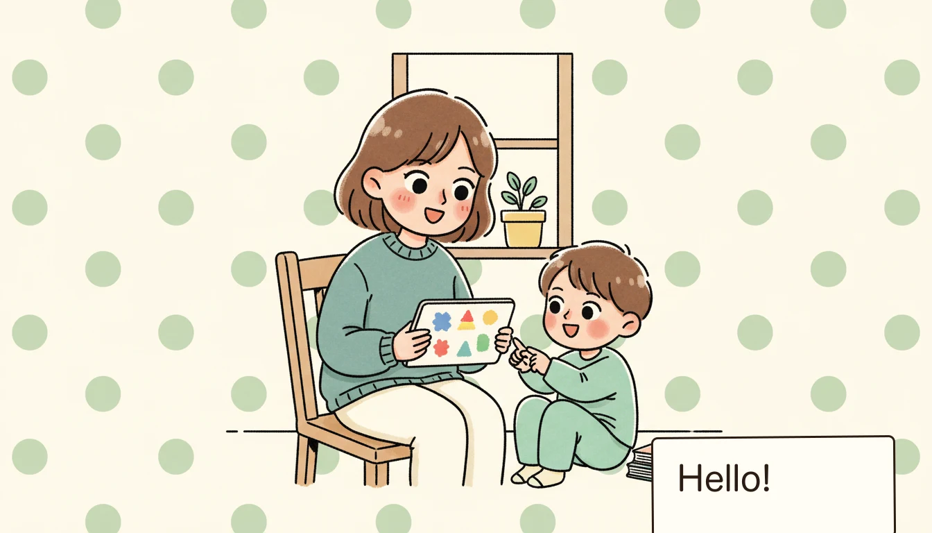 なぜ「英語させなきゃ」と焦ったのかの内容を表すコミックエッセイ風イラスト
