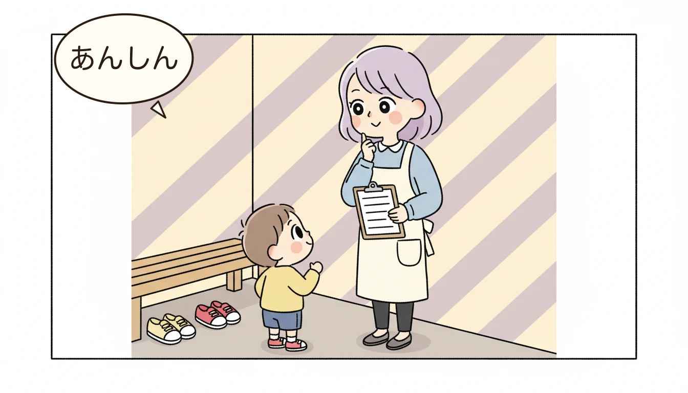 指導員から見た「伸びる子」の特徴は?の内容を表すコミックエッセイ風イラスト