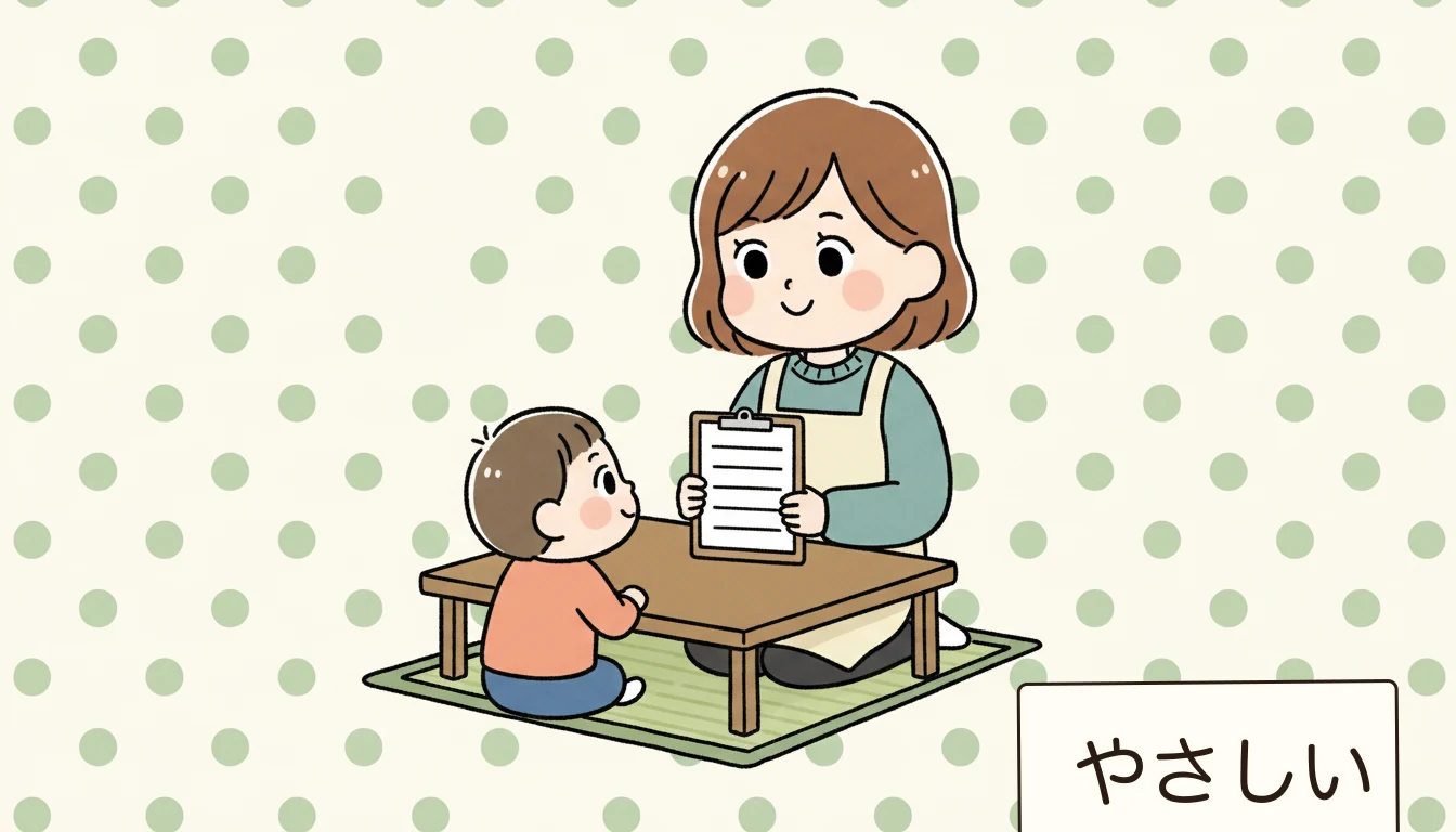 良い指導員の見分け方は?の内容を表すコミックエッセイ風イラスト