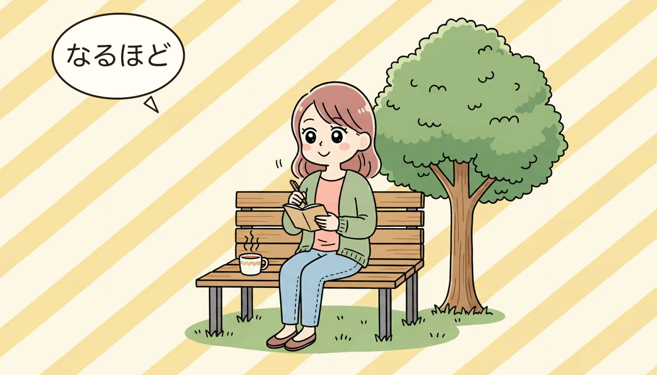 【体験談2】プログラムの充実を求めた鈴木さんの場合の内容を表すコミックエッセイ風イラスト