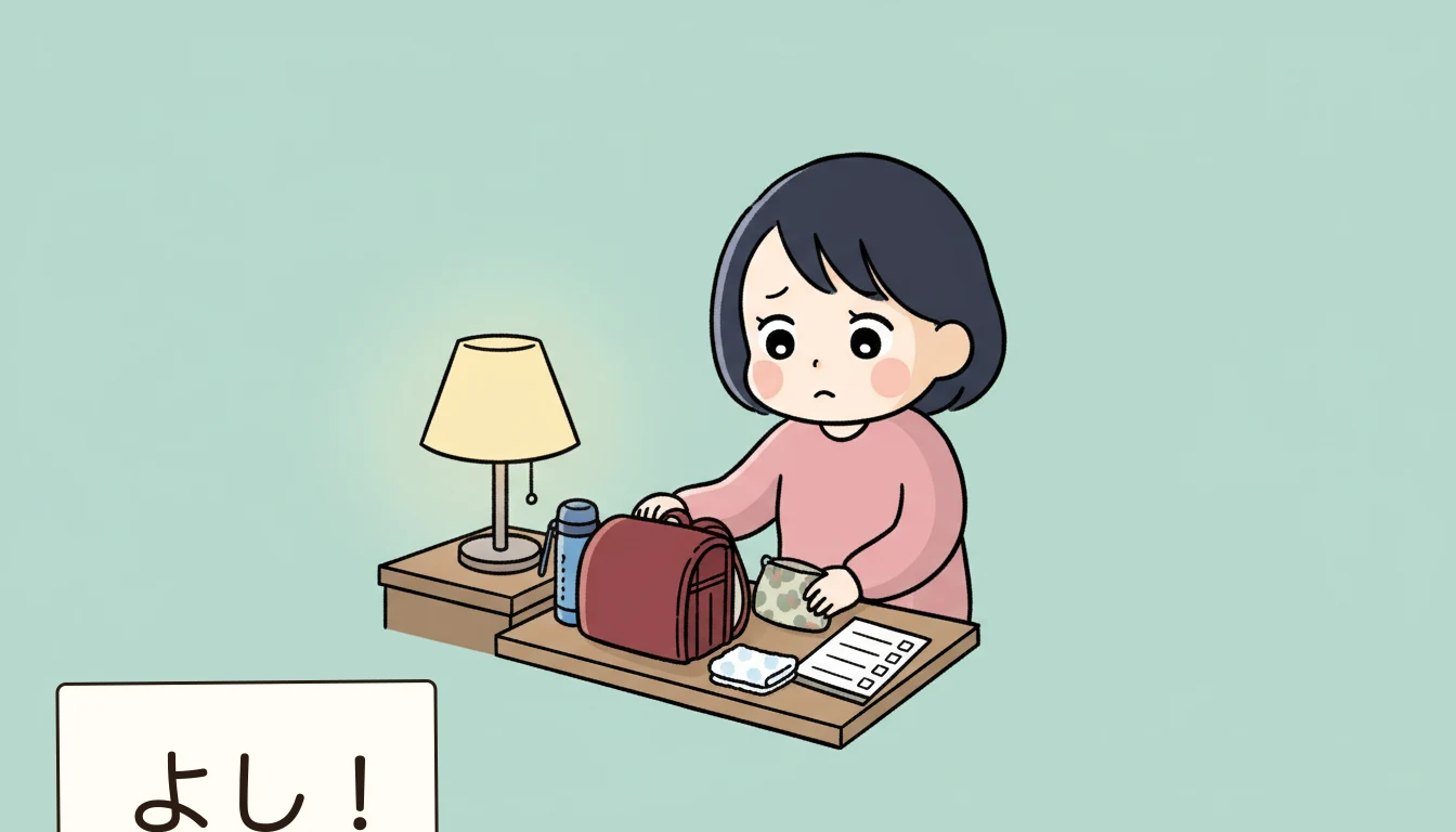 転園を成功させるためのチェックリストの内容を表すコミックエッセイ風イラスト