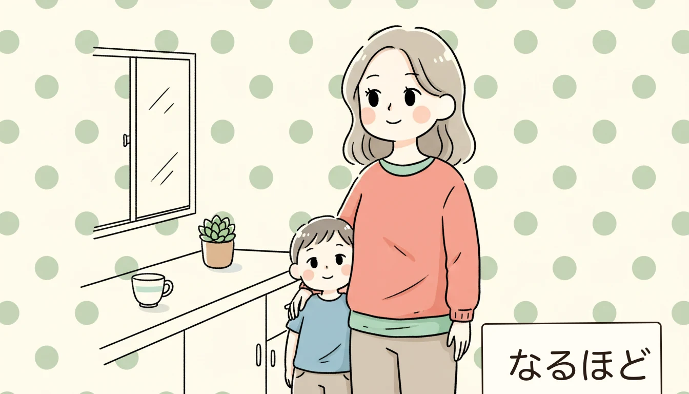 夫婦のコミュニケーションで大切なことは?の内容を表すコミックエッセイ風イラスト