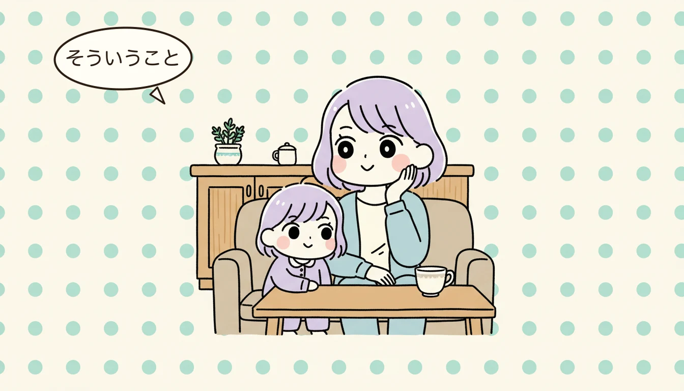 まとめ:チームとして学童ライフを乗り越えようの内容を表すコミックエッセイ風イラスト