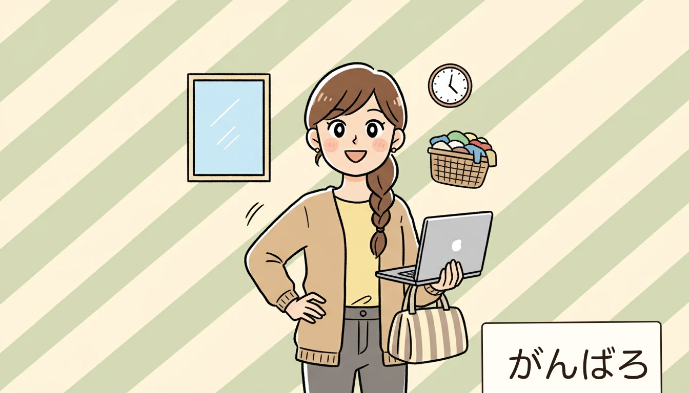 パート・時短勤務で学童に入れなかった場合の対策は?の内容を表すコミックエッセイ風イラスト