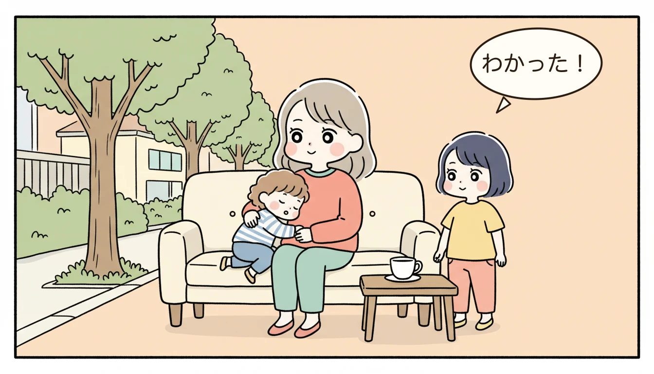 まとめ:パート・時短でも諦めないでの内容を表すコミックエッセイ風イラスト